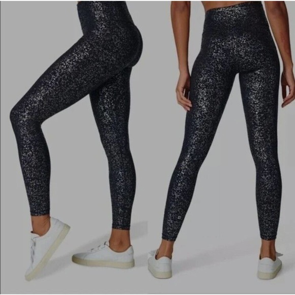 Sweaty Betty | Pants u0026 Jumpsuits | Sweaty Betty Goddess 78 Black Scatter  Foil Leggings Size Xs Nwt | Poshmark